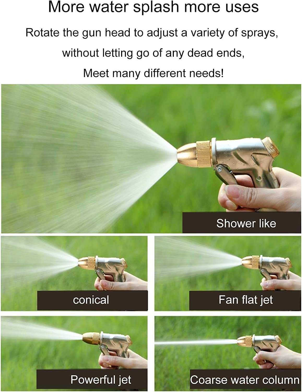 Removable Or Wall-Mounted Garden Hose Reel,Stainless Steel Metal Water Pipe Storage Rack Frame,Retractable Hose Winder Set,for Gardening Irrigation,Car Washing,Cleaning Windows and Doors