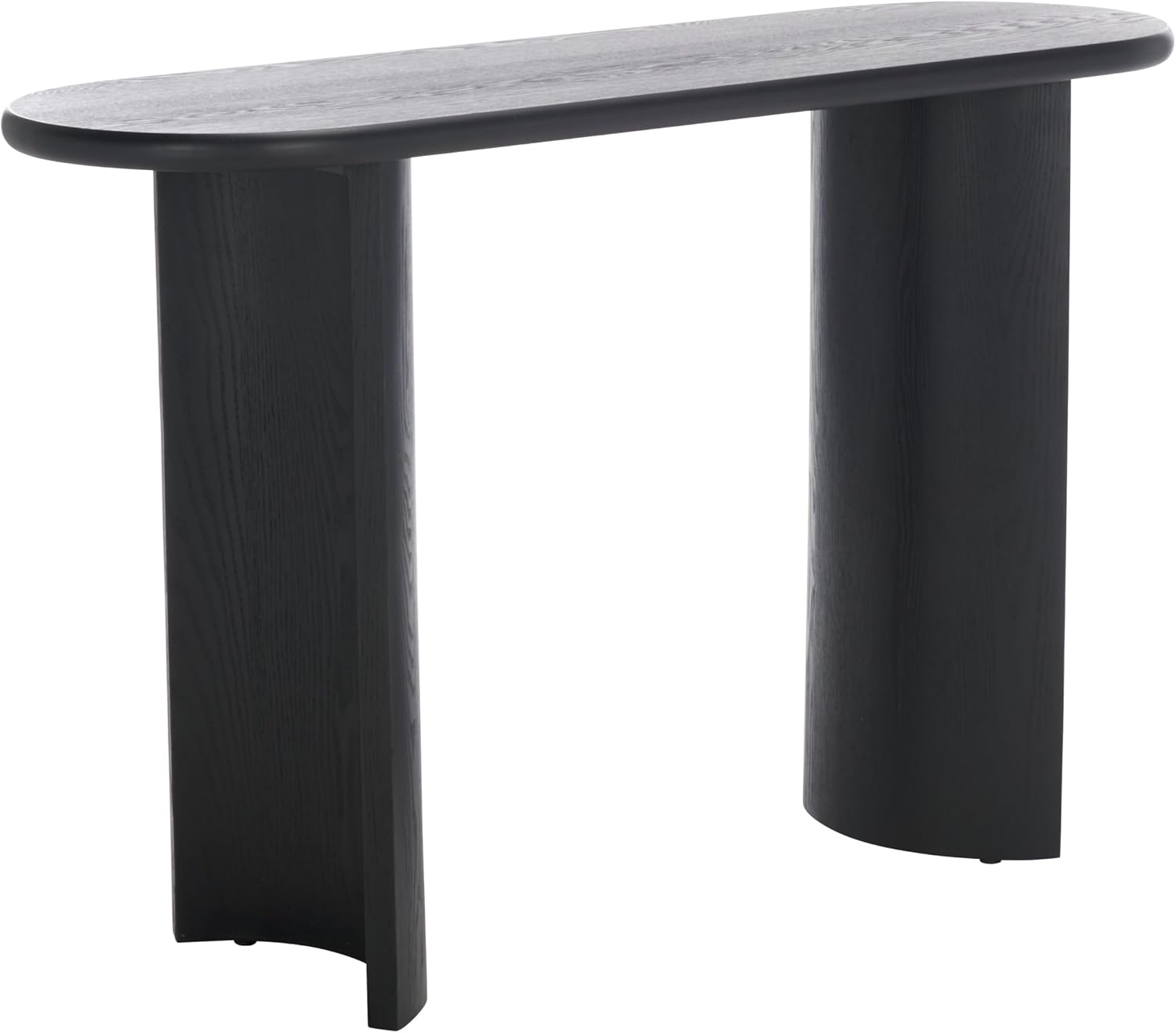 SAFAVIEH Home Collection Koka Black Oval Top Console Table (Fully Assembled)
