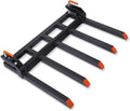 GAOMON Clamp on Debris Forks to 48' Bucket, Heavy Duty 5 Fork Tines Clamp-on Pallet Attachments with 2500 LBS Capacity Fit for Tractor Bucket, Skid Steer Loader