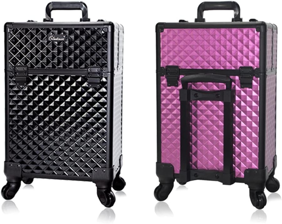 Multifunctional Large Capacity Wheeled Suitcase Ladies Trolley Cosmetic Case Travel Bag Rolling Luggage