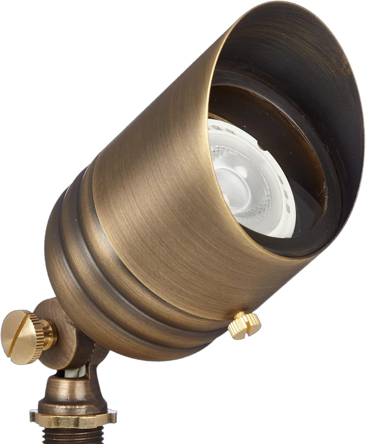 VOLT 20-Pack 12V Fat Boy Solid Brass Outdoor Spotlights (Bronze) for Low Voltage Landscape Lighting of Yard, Lawn, Garden, Patio, Trees & House