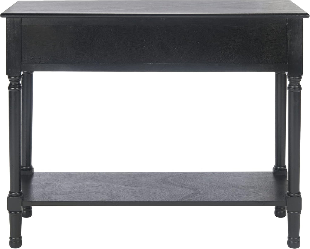 Safavieh Home Collection Haines Black 2-Drawer Bottom Shelf Console Table
