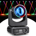 Moving Head DJ Light 100W LED Stage Lights Beam Halo DJ Lights RGBW 4-in-1 Colors Spotlights Strobe DMX512 Sound Activated for Party Wedding Live Show Parties DJ Equipment Lighting