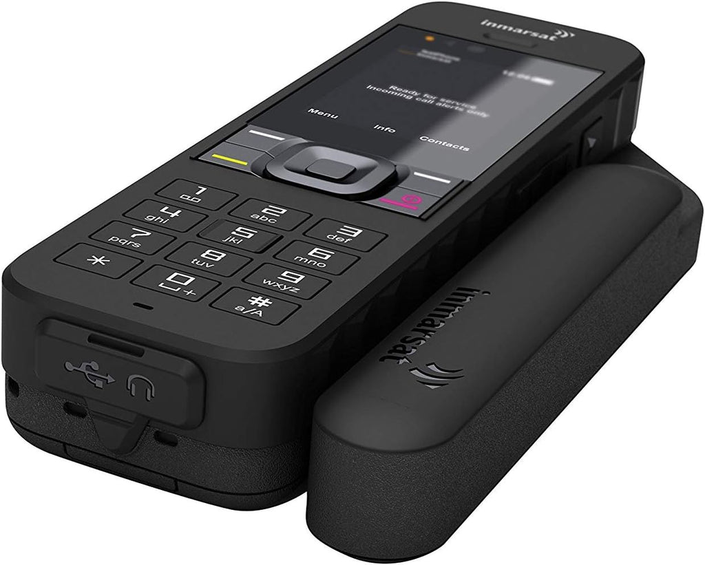BlueCosmo Inmarsat IsatPhone 2.1 Satellite Phone Kit (SIM Included), unlocked - Global Coverage - Voice, SMS, GPS Tracking, Emergency SOS - Prepaid and Monthly Service Plan Options