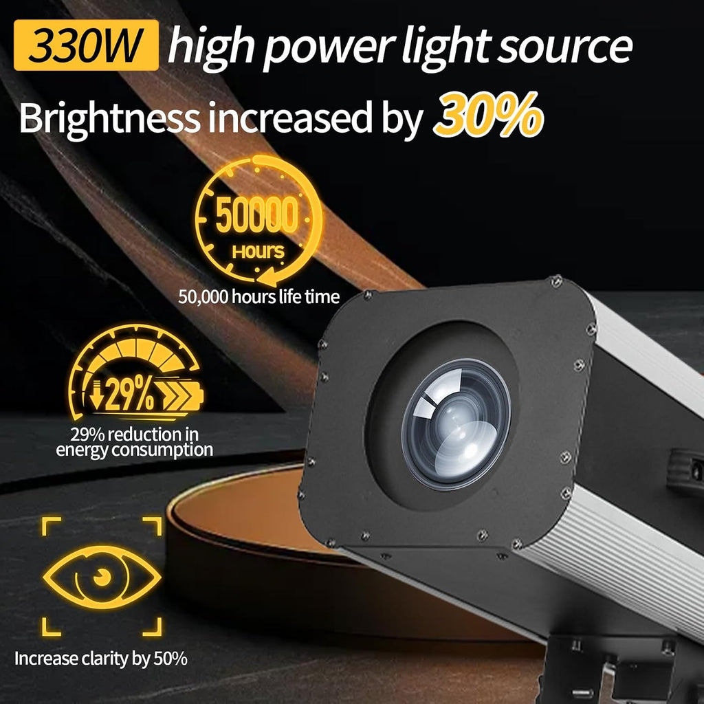 330W Stage Spotlight, 6 Colors Dual Focus Stage Spotlight with Stand Manual Control Stage Light Spotlight Spotlight for Party Shows