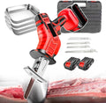 Portable Reciprocating Saws, Electric Meat Bones And 2 Batteries 21V Batteries, Cordless Chainsaw And Outdoor Pruning Saw For Cutting Food/Wood (With Tool Box),6AH