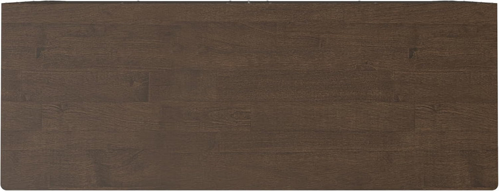 SIMPLIHOME Harper Storage Cabinet - 40 inch Wide Solid Wood Medium Storage Cabinet in Walnut Brown, Mid-Century Modern Cupboard for Entryway or Dining Room with Drawers, Tapered Legs, and Shelves