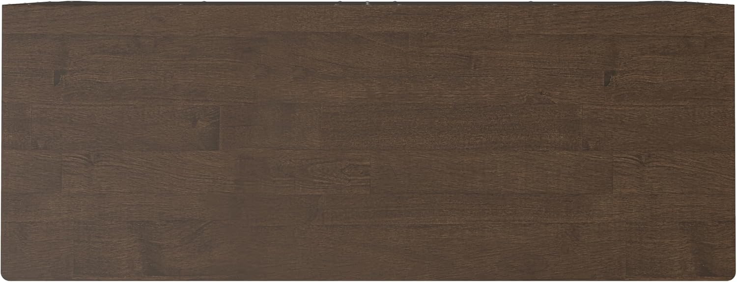 SIMPLIHOME Harper Storage Cabinet - 40 inch Wide Solid Wood Medium Storage Cabinet in Walnut Brown, Mid-Century Modern Cupboard for Entryway or Dining Room with Drawers, Tapered Legs, and Shelves