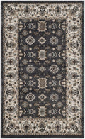 SAFAVIEH Lyndhurst Collection Area Rug - 8' x 10', Grey & Cream, Traditional Oriental Design, Non-Shedding & Easy Care, Ideal for High Traffic Areas in Living Room, Bedroom (LNH332G)