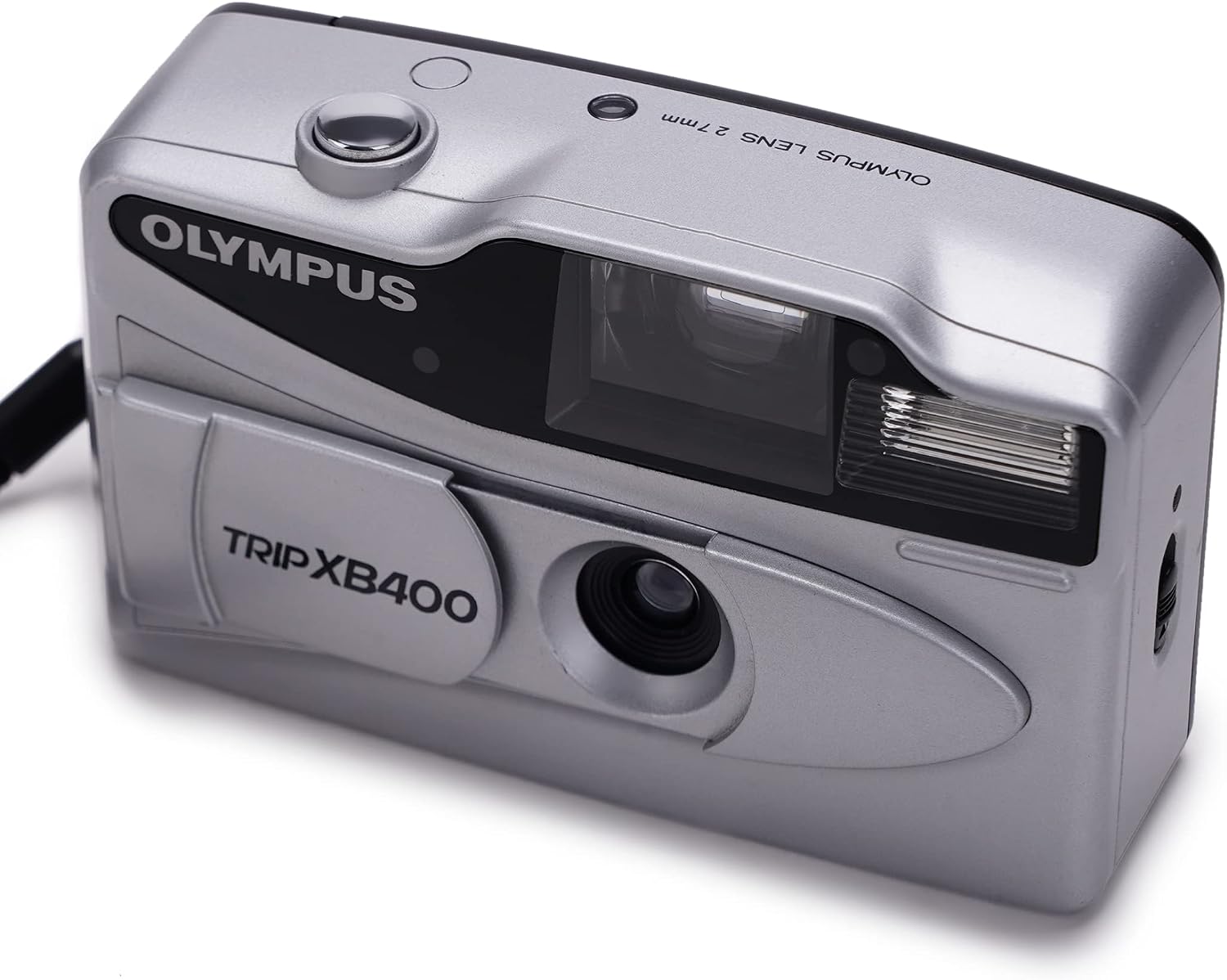 Olympus Trip XB40 AF 35mm Film Camera Point & Shoot Silver w/ Built-in Flash and Film Drive (Renewed)