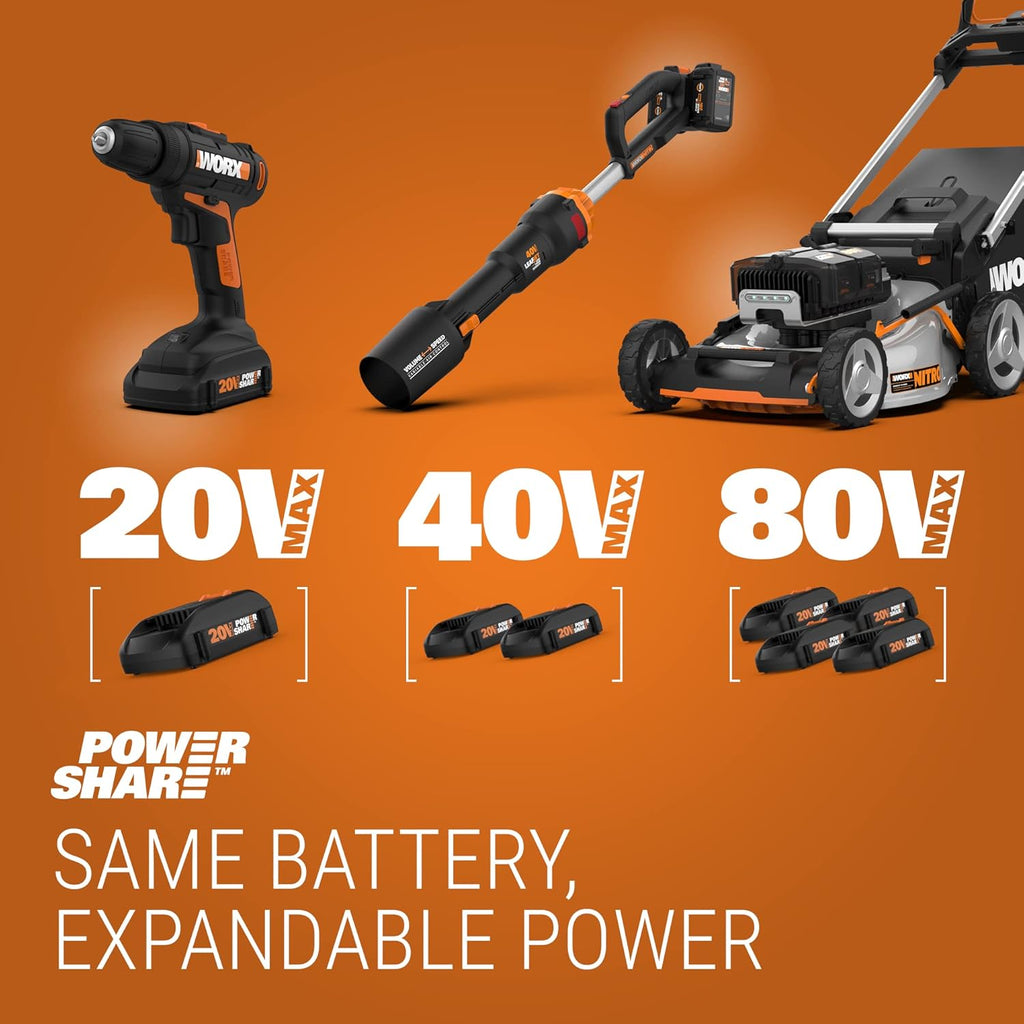 Worx Nitro WX516L.9 20V Power Share Cordless Reciprocating Saw with Brushless Motor (Tool Only)