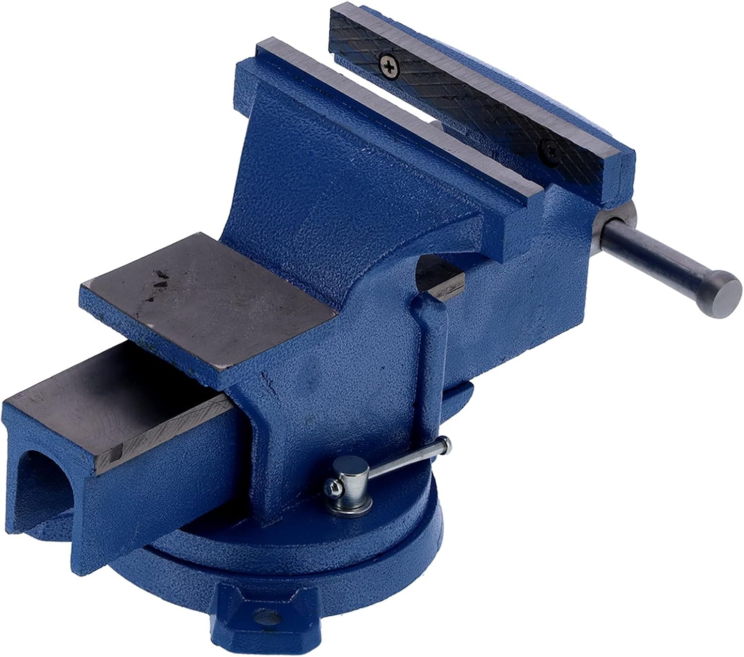 Bench Vise Heavy Duty 6 Inch Swivel Base Tabletop with Anvil Premium Metal Locking Clamp for Milling Machines Mechanical Maintenance Drilling