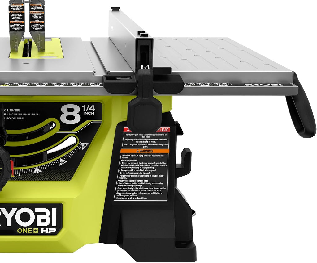 RYOBI ONE+ HP 18V Brushless Cordless 8-1/4 in. Compact Portable Jobsite Table Saw Kit with (2) 4.0 Ah Batteries and Charger