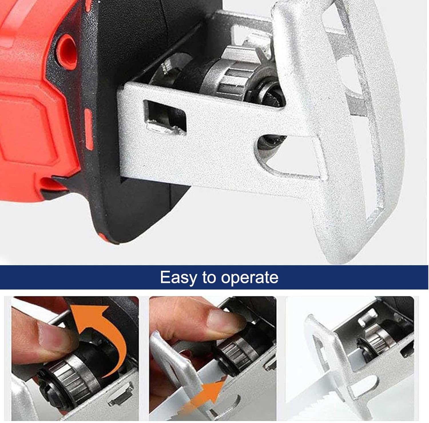Cordless Bone Saw Machine, Electric Reciprocating Saw, Fast Cutting of Meat Bones and Wood, Electric Meat Bone Saw,Handheld Cordless Tools, Low Vibration, Weight About 2 Kg (1 Battery)