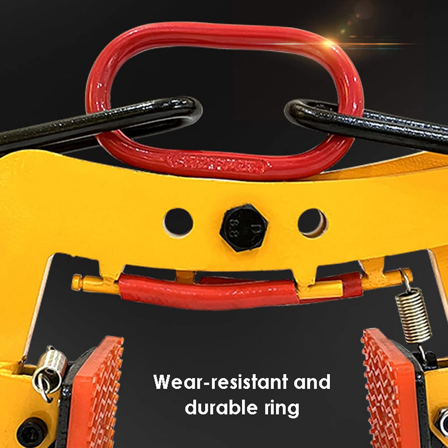 Adjustable Beam Lifting Clamps - Heavy-Duty Vertical Steel Plate Pliers, 6' Jaw Opening, Ideal for Roadside Stone and Curb Lifting, Perfect for Construction and D