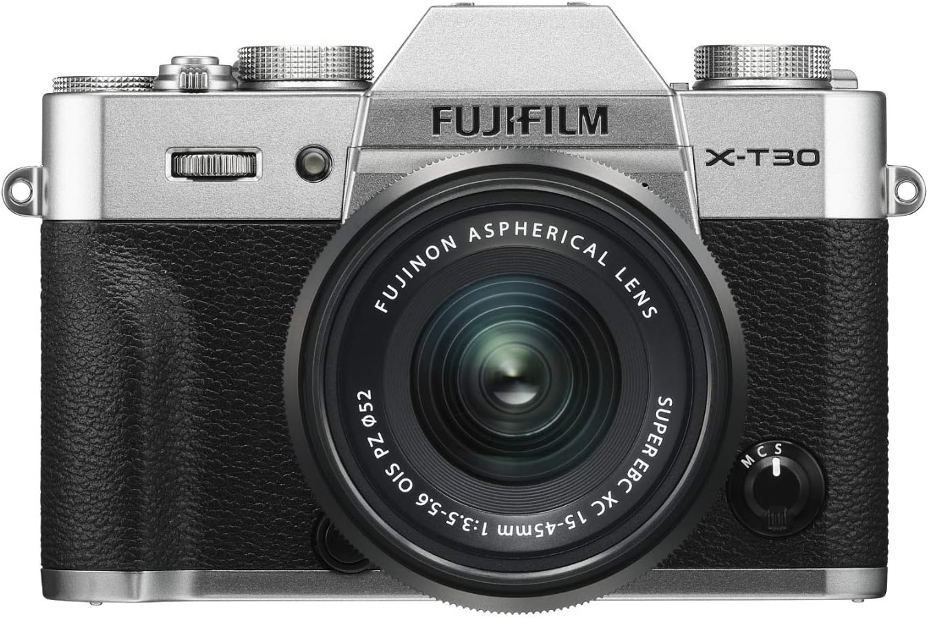 Fujifilm X-T30 Mirrorless Digital Camera w/XC15-45mm Kit - Silver