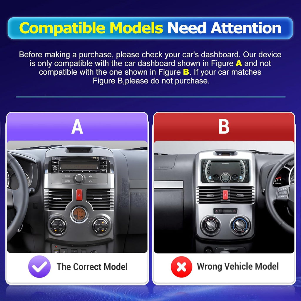 [4+64G] for Toyota Rush/Daihatsu Terios 2006-2016 Upgrade Radio: NHOPEEW 9 inch IPS Touchscreen Android Stereo - Wireless Carplay and Android Auto, Custom Homepage, 5G/WiFi, GPS, DSP + Backup Camera