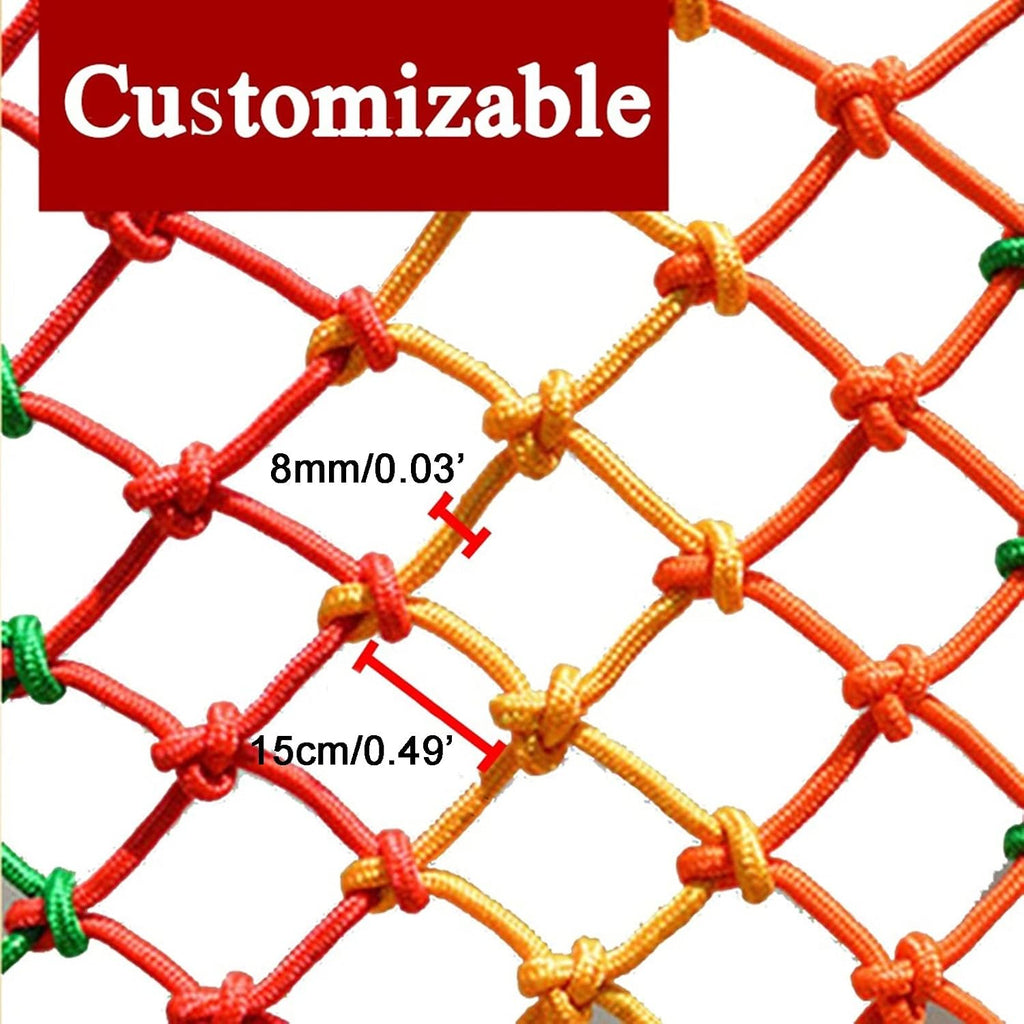 Climbing Net for Outdoor, Children Nylon Protective Net for Indoor Playground Swingset Garden, Balcony and Stairway Safety Net for Kids and Toy, 62 Sizes (Size : 2x10m(6.56'x32.81'))