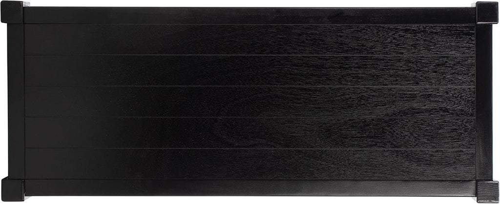 SAFAVIEH Home Collection Rafiki Black 3-Shelf Console Table CNS5715B