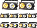 200W Blinder Stage Lights, 2-in-1 Warm & Cool White COB Spotlights, LED Par Lights with Auto/Sound/DMX/Master-Slave Audience Light for Events Wedding Theater Church Concert Party 10 Packs