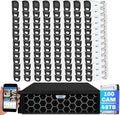 GW Security 128 Channel 12MP NVR 4K Security Camera System with 100 x 8MP PoE Spotlight Color Night Vision Outdoor/Indoor Microphone Bullet Cameras, Smart AI Human/Vehicle Detection, 48TB HDD