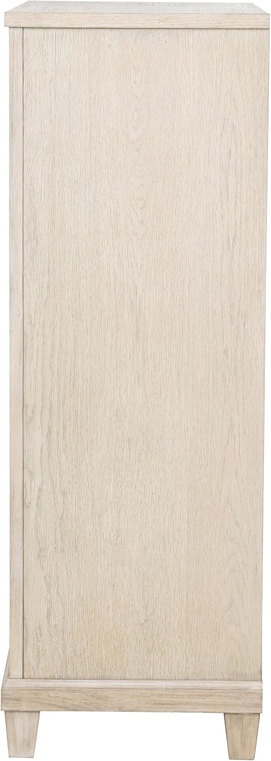 Coaster Home Furnishings - Pembroke - Wood - 5-Drawer Chest of Drawers with Stepped Trim, Ring Pulls, Hidden Storage, Rectangular Profile and Coastal Style - Bedroom - Washed Oak - 215925
