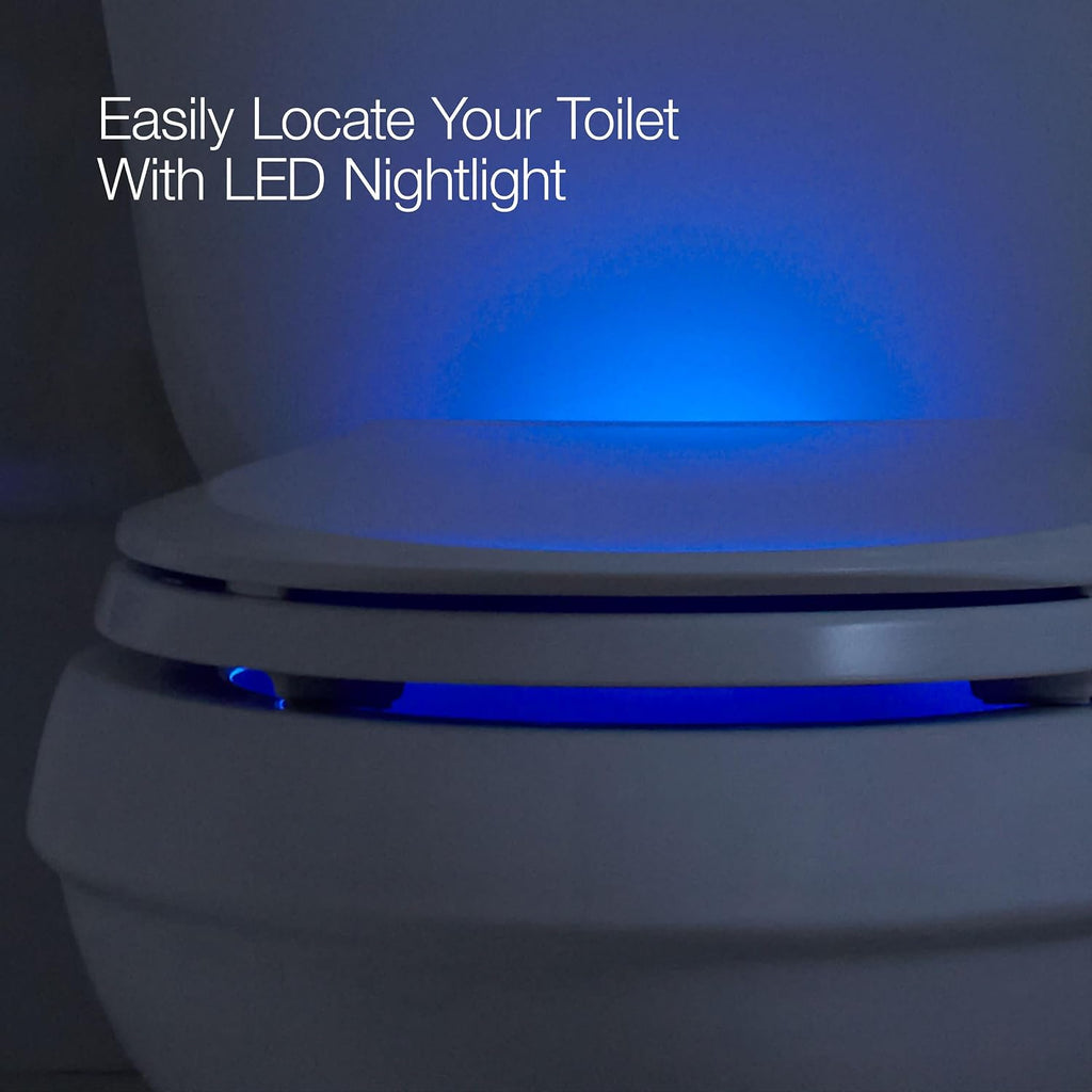 KOHLER CACHET® Nightlight Soft Close Toilet Seat Elongated, ReadyLatch®, Grip-Tight Hardware, Dune