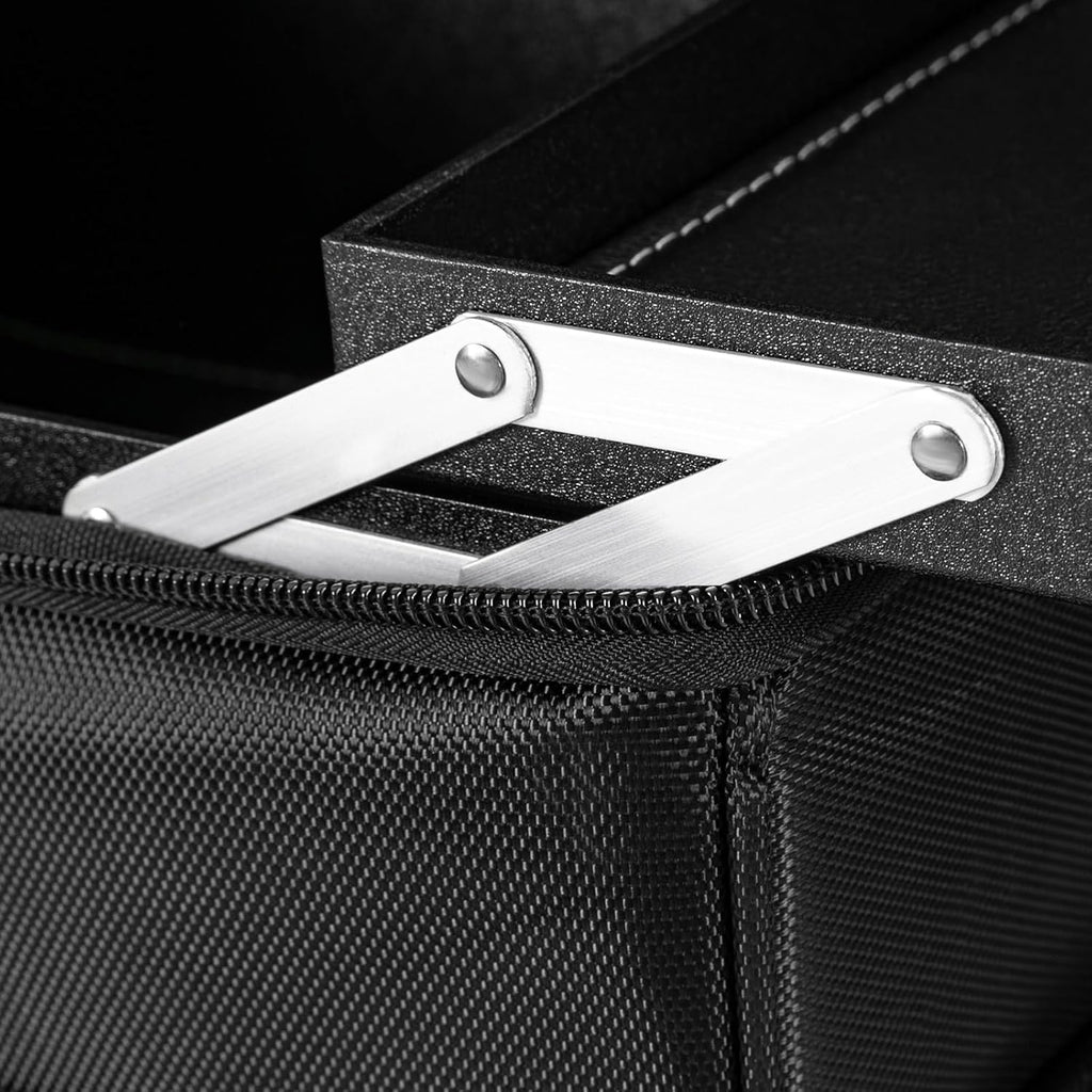 Rolling Makeup Train Case, Professional Soft Sided Makeup Case with Detachable Pouch and Wheels, Trolley Cosmetology Cosmetic Makeup Case for Hairdressing Makeup Tools