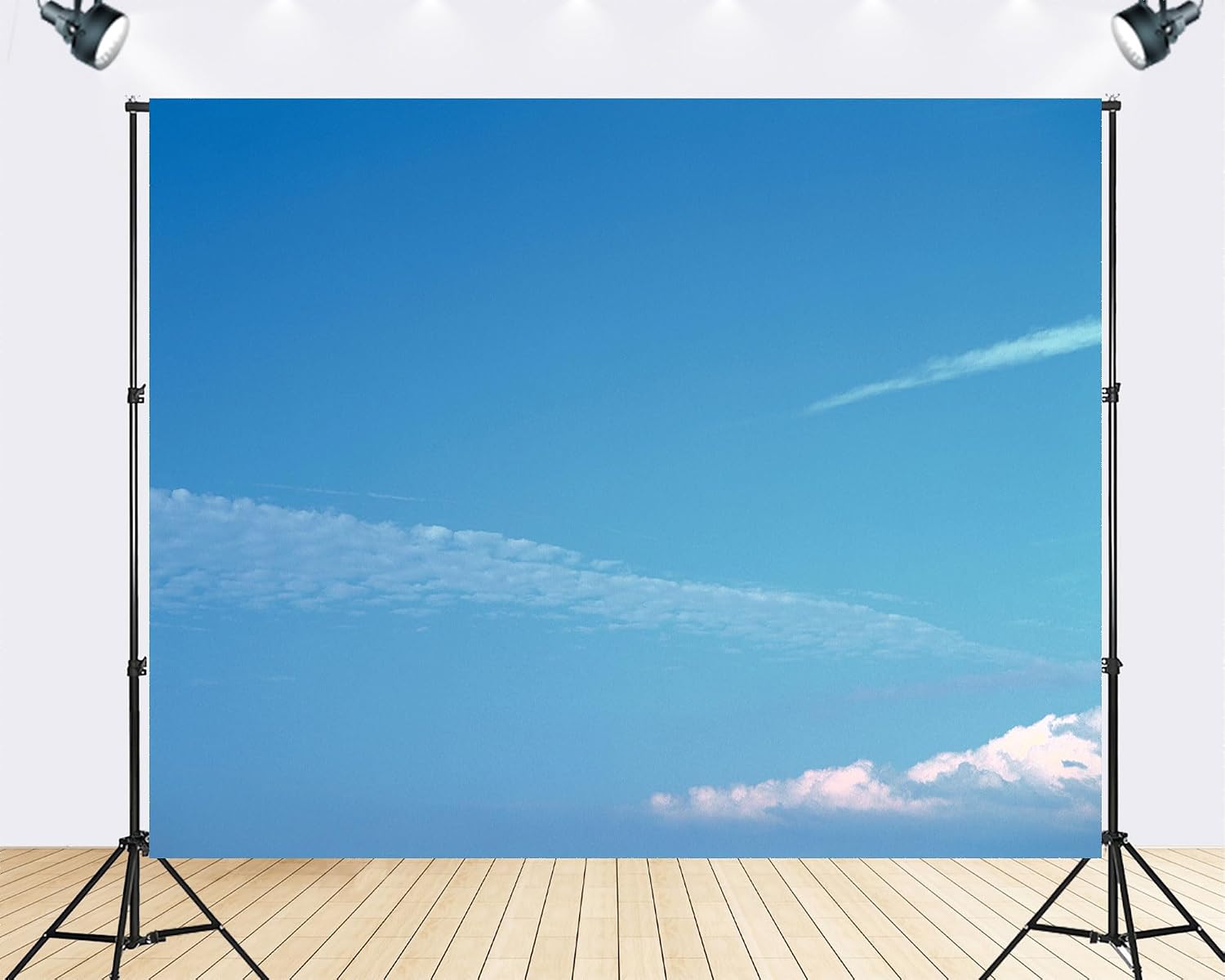 Trykid 20x10ft Blue Sky White Clouds Backdrop Clear Sky Clouds Sunshine Natural Scenery Photography Background Newborn Baby Shower Wedding Birthday Party Decoration Studio Prop
