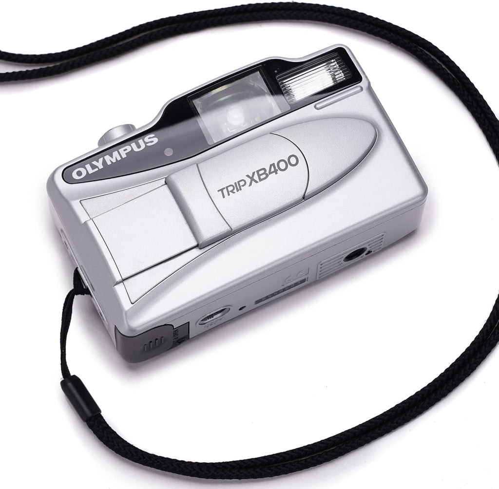 Olympus Trip XB40 AF 35mm Film Camera Point & Shoot Silver w/ Built-in Flash and Film Drive (Renewed)