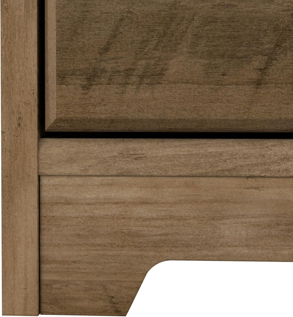 Bush Home Cabot 2 Drawer Lateral File Cabinet in Reclaimed Pine, Home Office Chest for Letter, Legal, and A4-size Document Storage