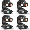 Moving Head DJ Lights, 6 x 40W RGBW Stage Lighting with 3-Axis Linkage, Z-Axis Infinite Rotation DMX & Sound Activated, DJ Lights Beam Spotlight, Perfect for DJ, Party, Wedding, Bar (4 Pack)