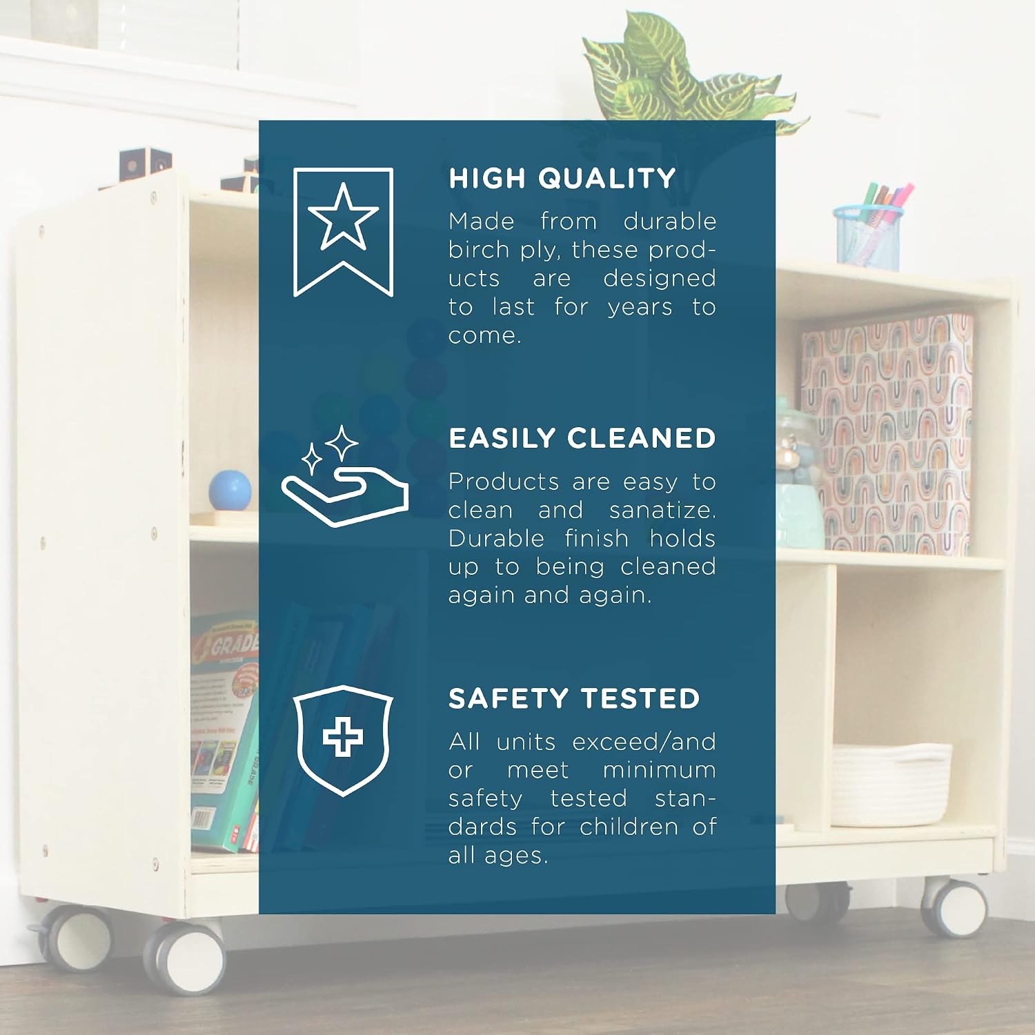 Children's Factory Reading Cube, Toddler Reading Nook & Kids Bookshelf for Reading