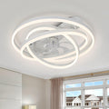 Low Profile Ceiling Fan with Light, Flush Mount Ceiling Fan with Lights 6 Speed Dimmable Ceiling Fans with Lights and Remote and App Control for Bedroom