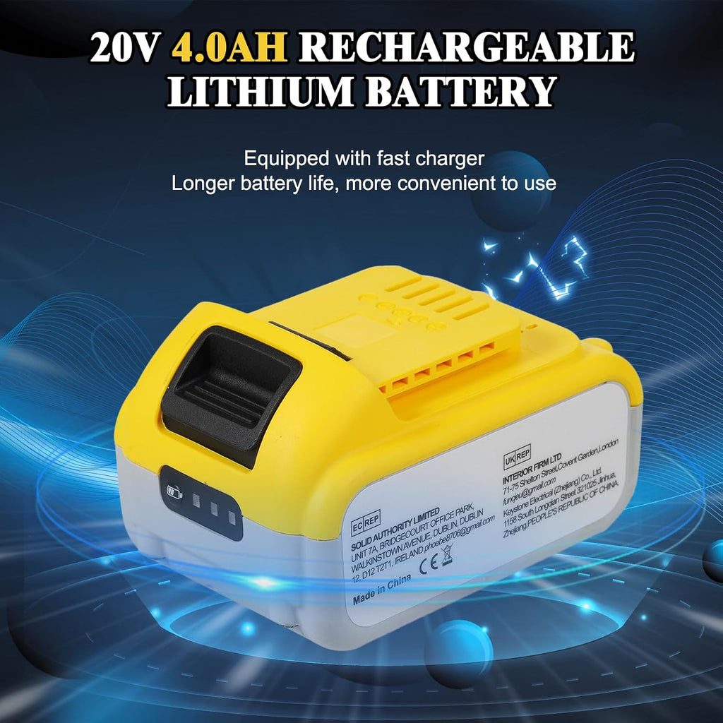 20V Brushless Cordless Reciprocating Saw Powerful Motor Long Lasting Batteries Ideal for Wood Metal PVC Cutting LED Working Light
