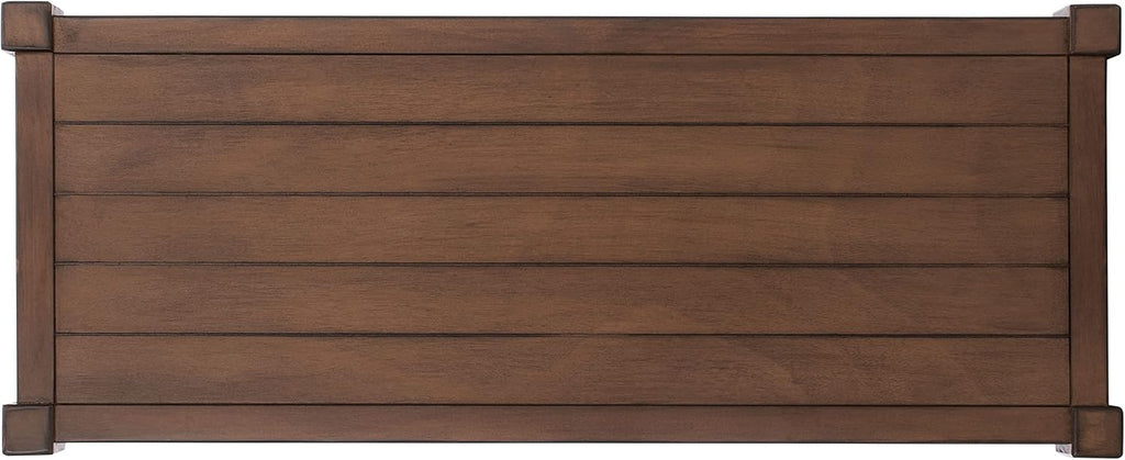 SAFAVIEH Home Collection Rafiki Brown 3-Shelf Console Table CNS5715C