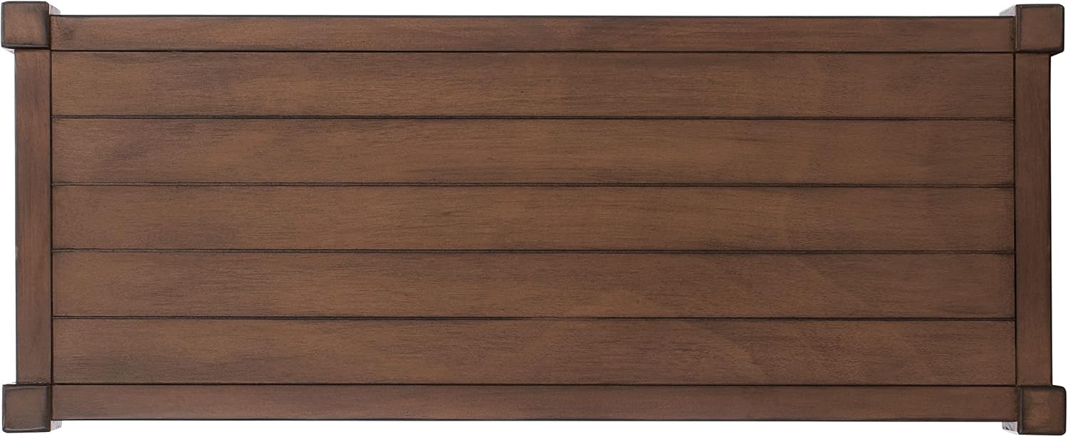 SAFAVIEH Home Collection Rafiki Brown 3-Shelf Console Table CNS5715C