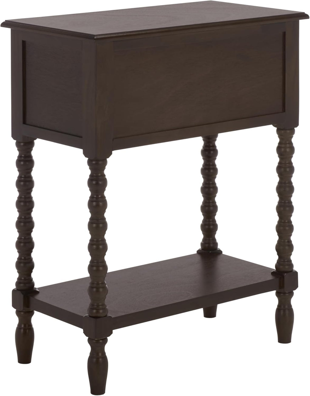 SAFAVIEH Furniture - Athena 3-Drawer Console Table - Dark Chocolate - Solid Wood - Farmhouse Classic Design - Ideal for Entryway, Living Room, Hallway, 23.5' W x 13' D x 29.5' H (CNS5703D)
