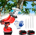 Reciprocating Saw Cordless,Electric Bone Saw Butchers Saw,with 4 Saw Blades&12 Gloves,6.0ah Battery Powered,Led Lighting,for Wood&Metal,Trees,PVC Cutting