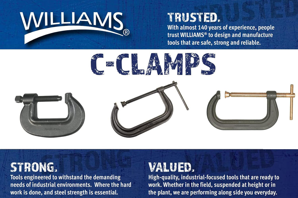 Williams CC-6LAAW 6 1/2-Inch Heavy Service C Clamp