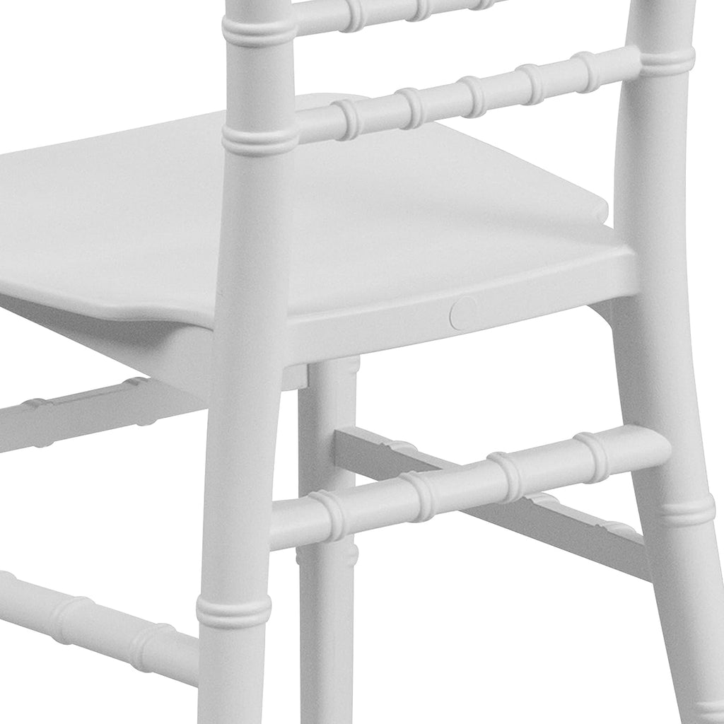 Flash Furniture Hercules Series Children's Resin Event Chairs, Commercial/Residential All Occasion Chairs for Kids, 330 lb. Static Weight Capacity, Set of 10, White