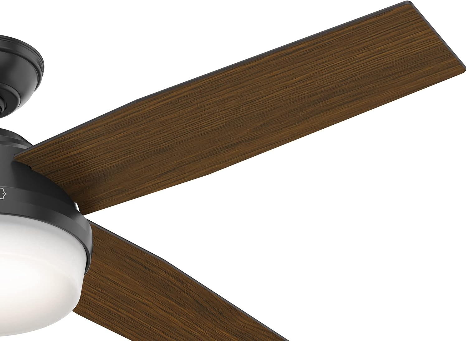 Hunter Fan 52 inch Contemporary Nobel Bronze Indoor Ceiling Fan with LED Light Kit and Remote Control (Renewed)
