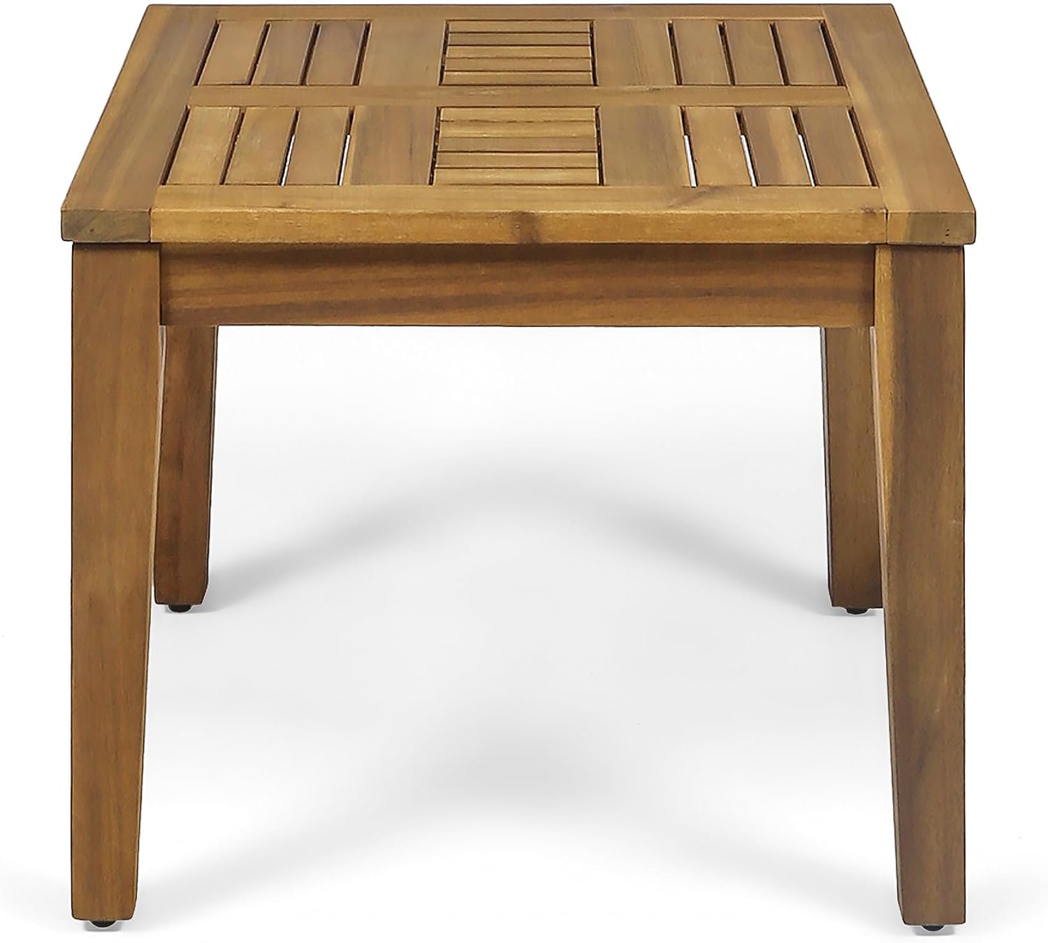 Christopher Knight Home Hampton Outdoor 3 Piece Wood and Wicker Club Chairs and Side Table Set, Gray
