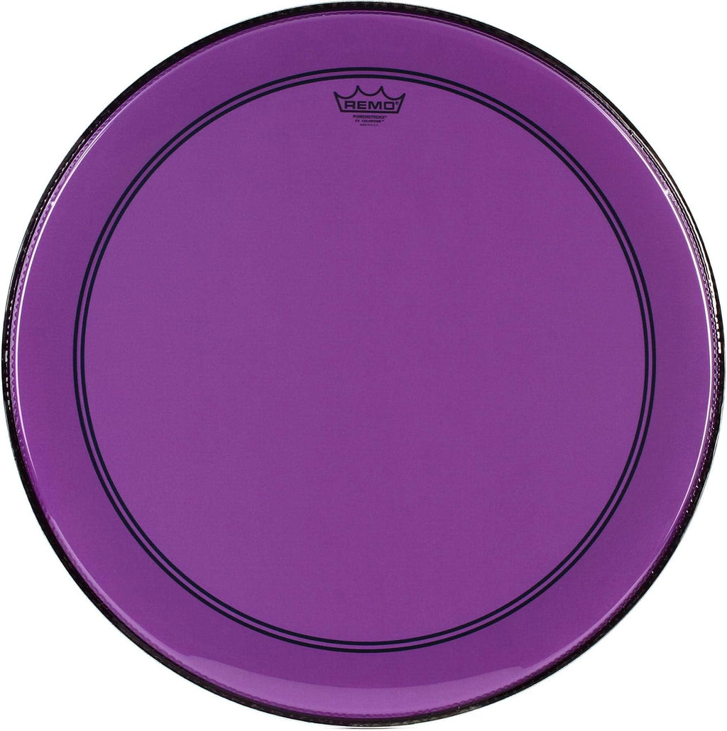 Remo Powerstroke P3 Colortone Purple Bass Drumhead, 24'