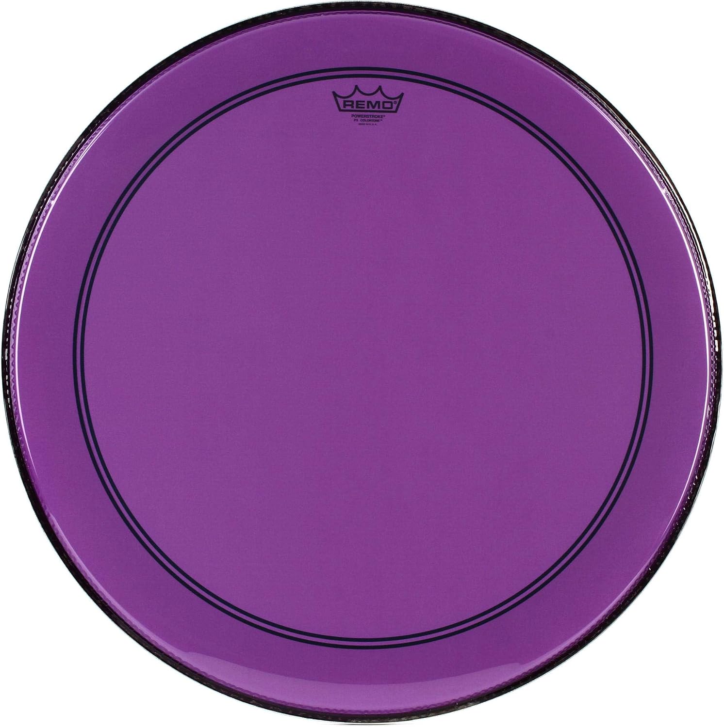 Remo Powerstroke P3 Colortone Purple Bass Drumhead, 24'