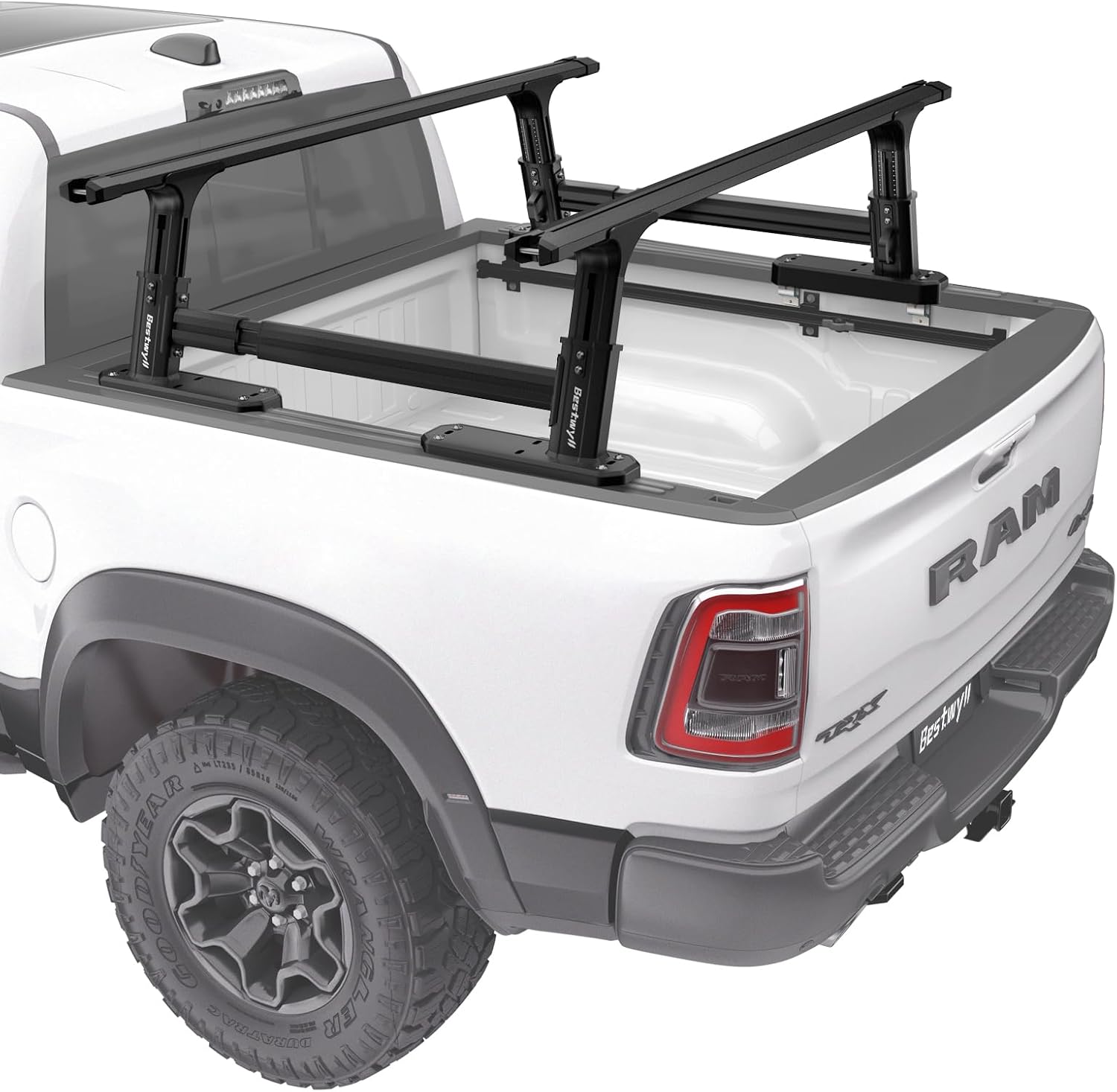 Bestwyll Bed Rack and Bed Bars (Fits Both B & K Style Truck Bed Covers, Mid-High Bed Rack)