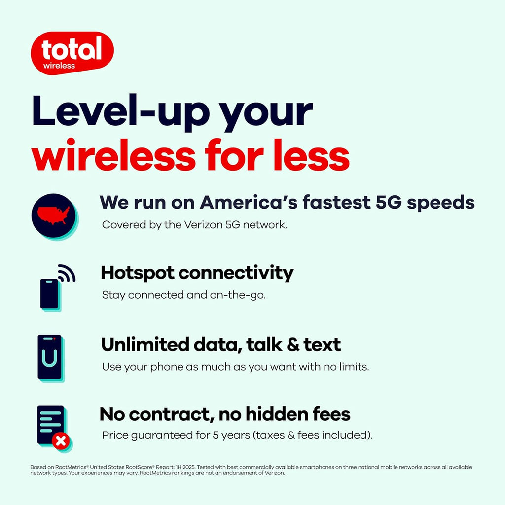 Total Wireless $95 Payment Card | Redeemable Value for Total All Access Plan