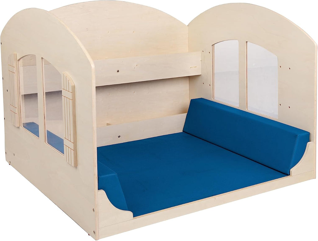 Children's Factory Children's Factory Value Line Reading Nook, Kids Bookshelf, Toddler Bookshelf Reading Nook, Blue