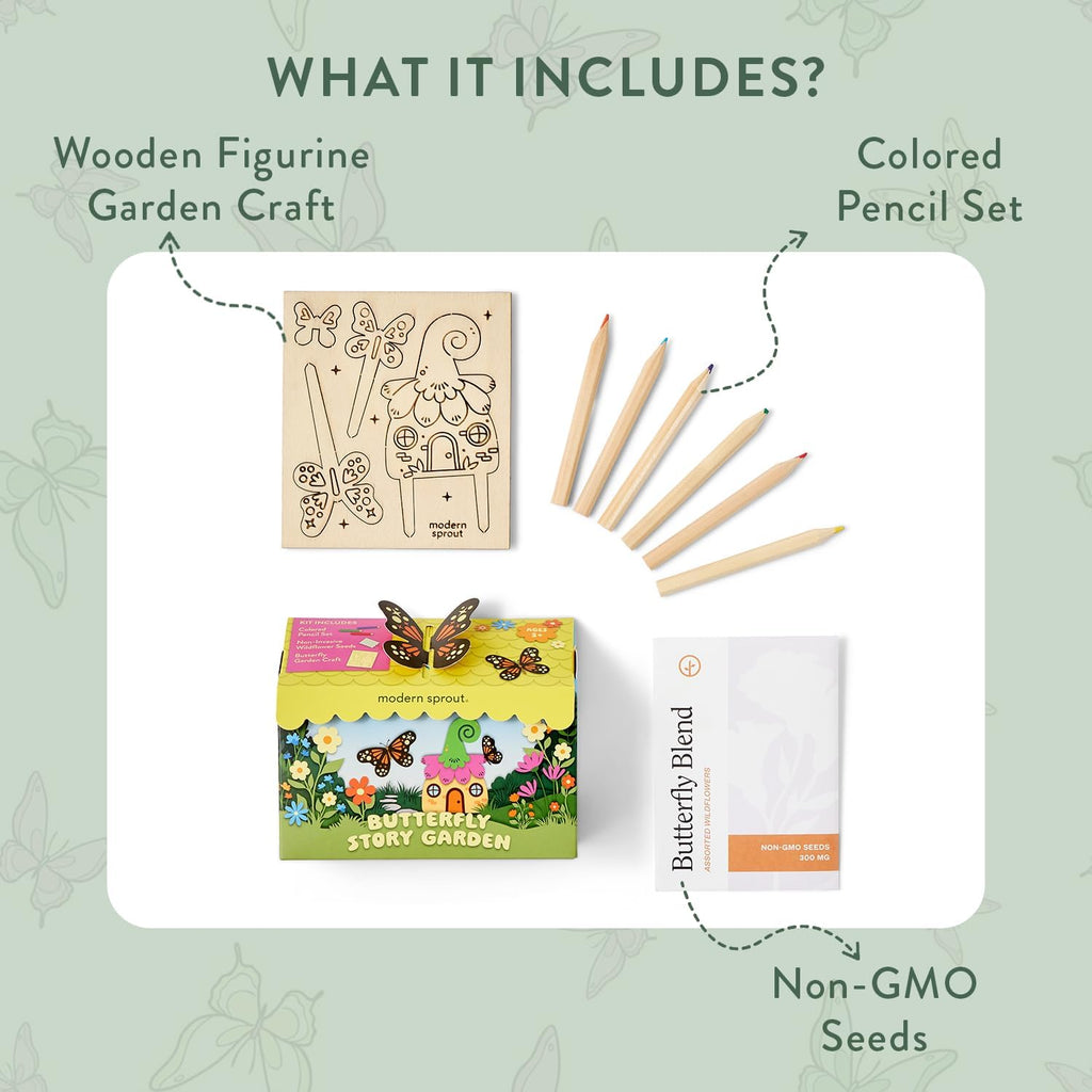 Modern Sprout Easter Basket Essentials - Seed Pops, Magical Minds & Easter Plop - Spring Gardening Starter Kit for Kids - Non-Candy Easter Basket Stuffer - Eco-Friendly Growing Gift Set for Kids