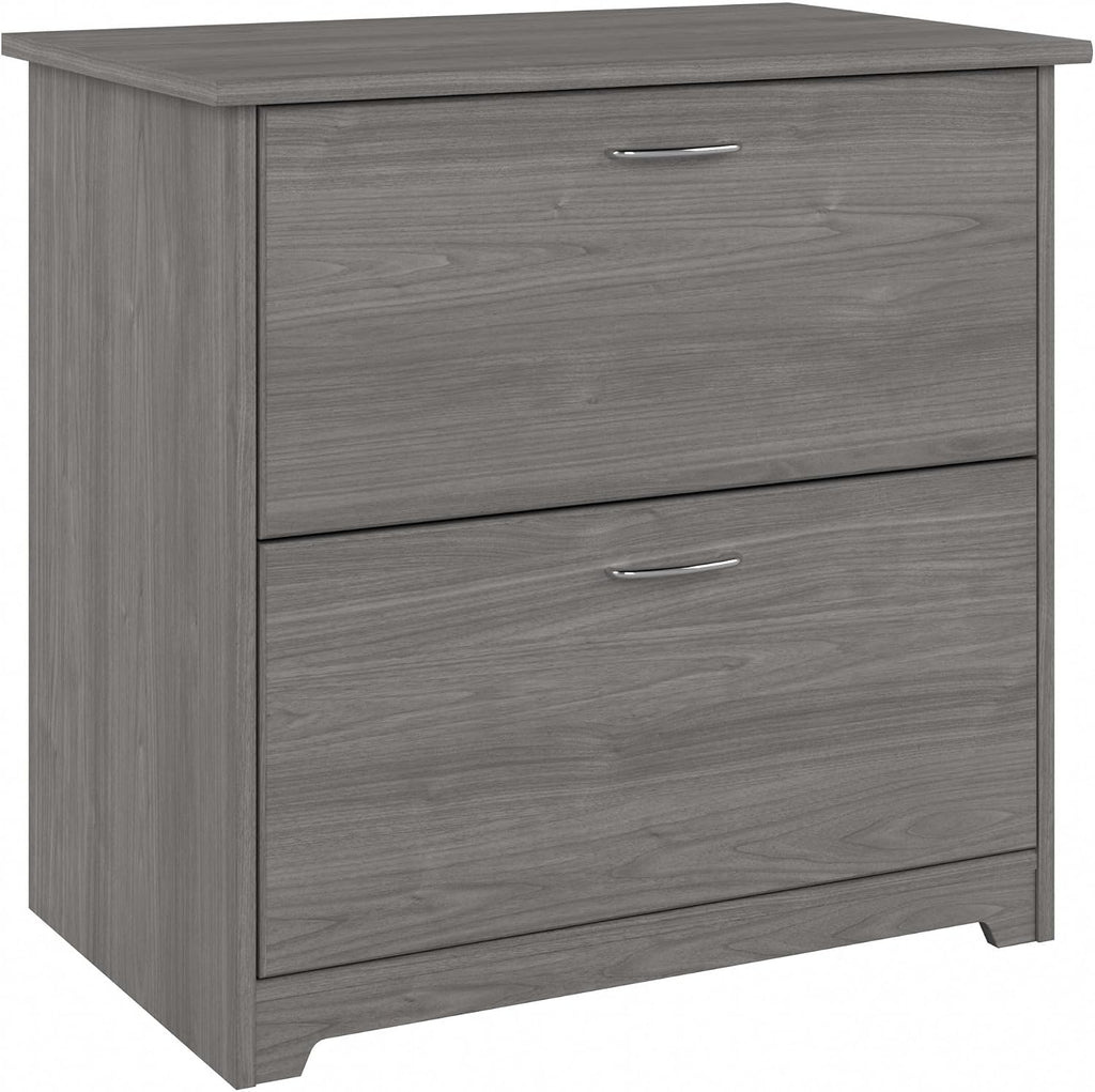 Bush Home Cabot 2 Drawer Lateral File Cabinet in Modern Gray, Home Office Chest for Letter, Legal, and A4-size Document Storage